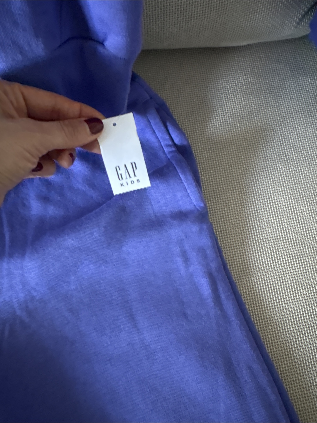 Gap Kids Purple Quarter-Zip Lounge Set - photo 2