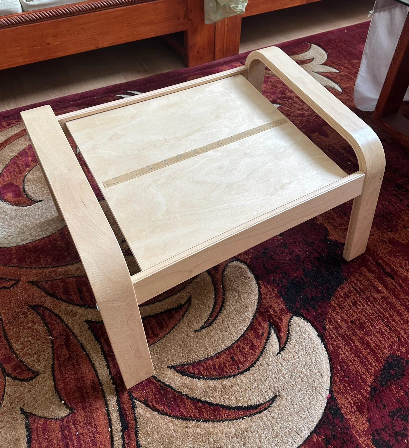 IKEA Poang Footstool with free homemade cushion - photo 2