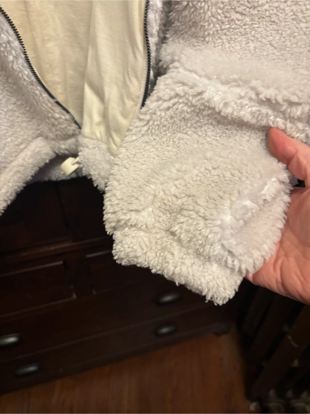 Lululemon White Sherpa Zip-Up Jacket - photo 4