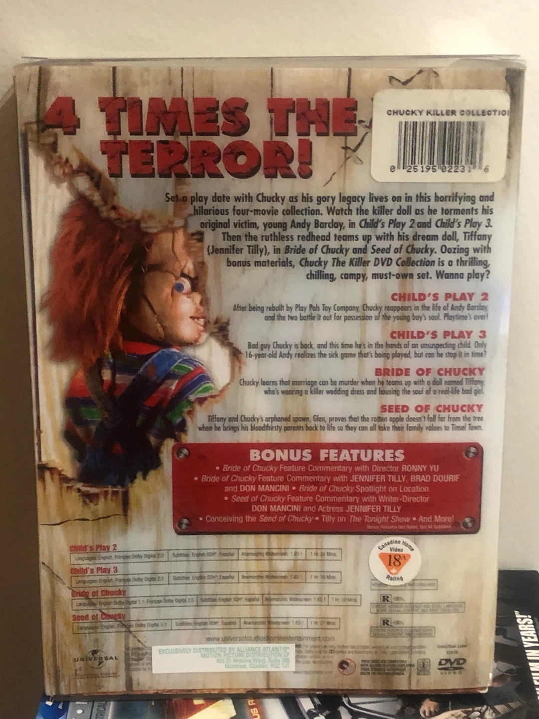 Chucky: The Killer DVD Collection Box Set - photo 3