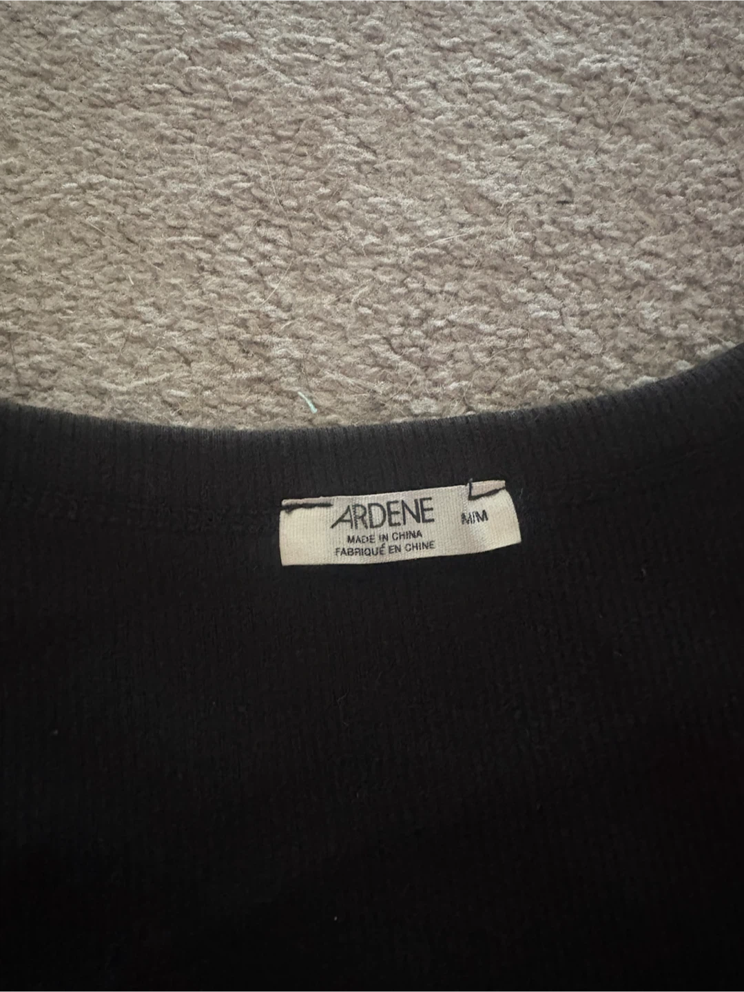 Ardene Black Ribbed T-Shirt - photo 2