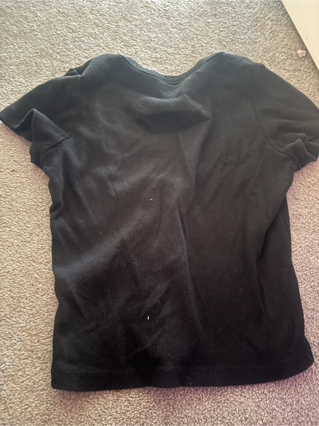 Ardene Black Ribbed T-Shirt - photo 3