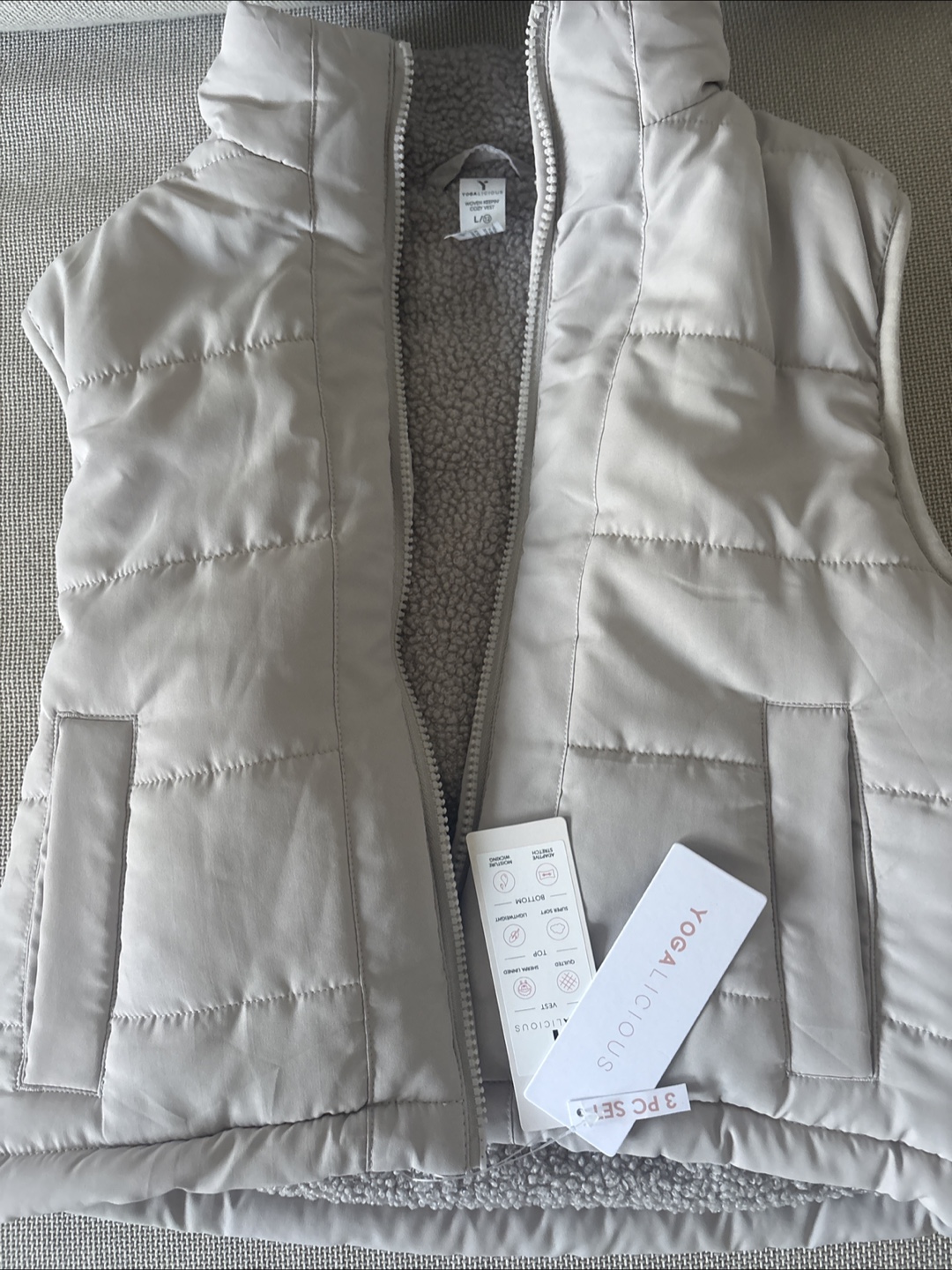 Yogalicious Woven Reversible Cozy Vest