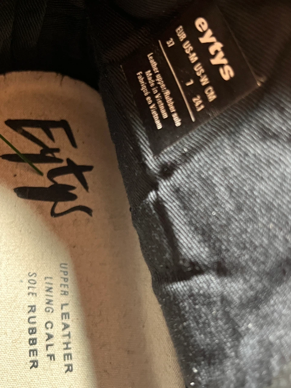 Eytys Black Leather Boots Size 37 - photo 2