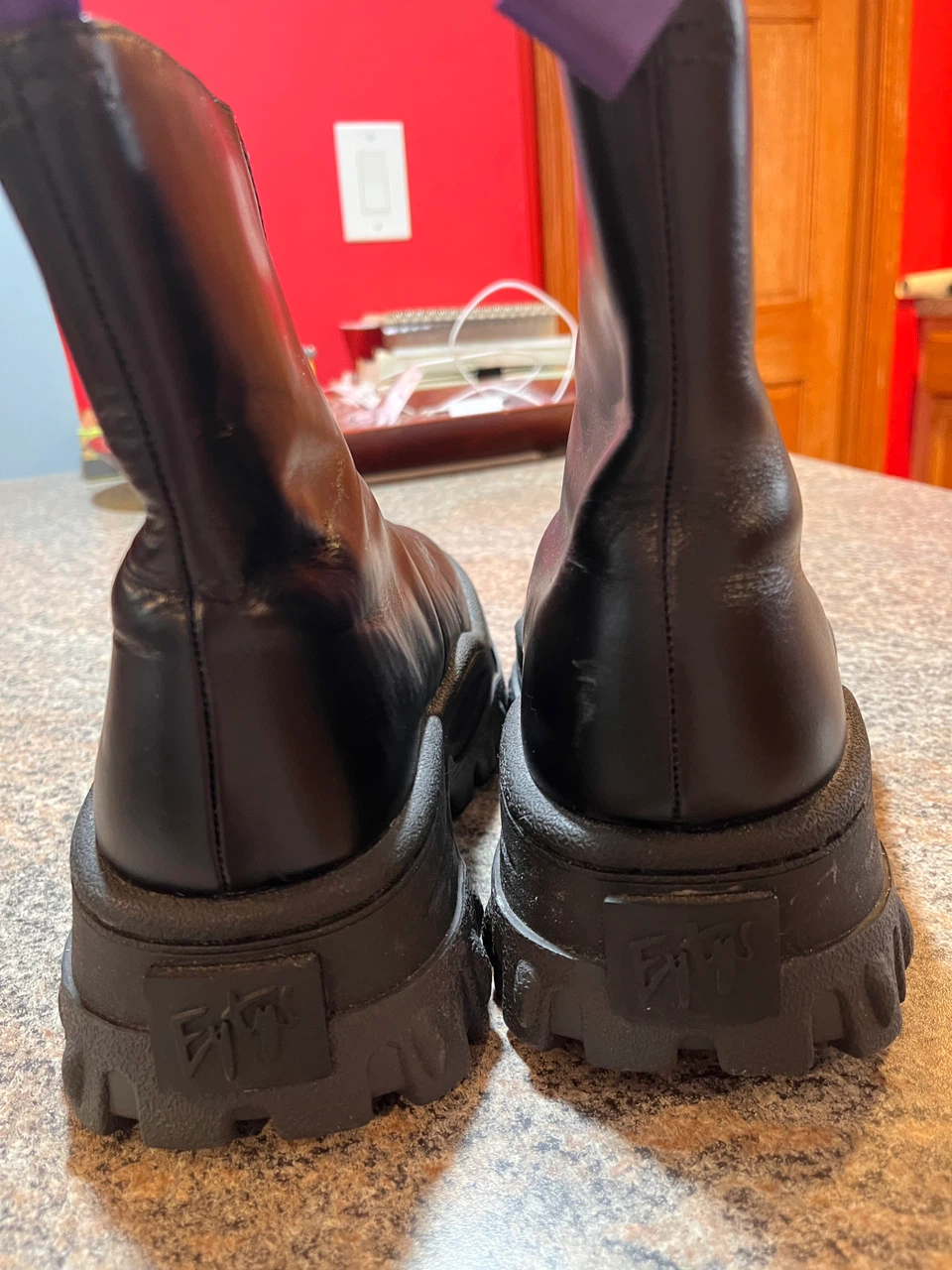 Eytys Black Leather Boots Size 37 - photo 3