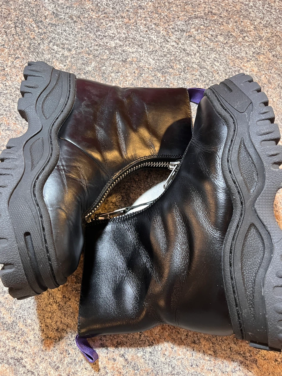 Eytys Black Leather Boots Size 37 - photo 5