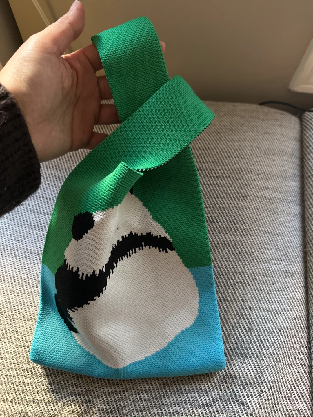 Knitted Panda Design Handbag - photo 3