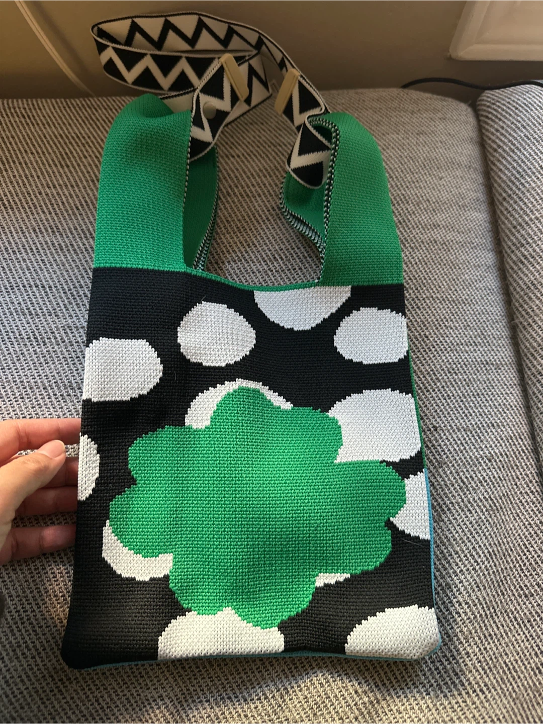 Knitted Panda Design Handbag - photo 2