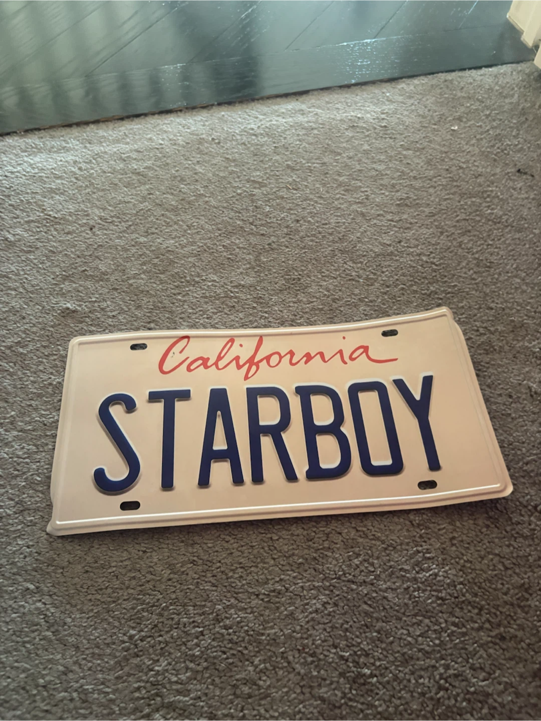 California STARBOY Novelty License Plate