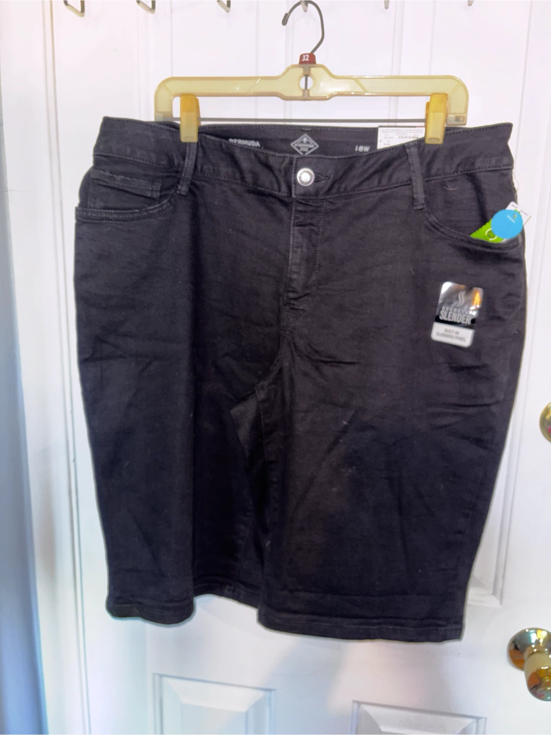 St. John's Bay Black Bermuda Shorts Size 18W