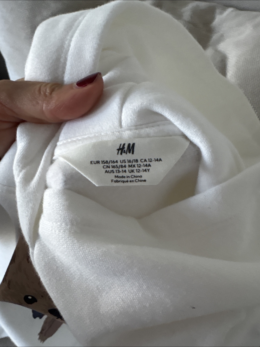 H&M White Hoodie