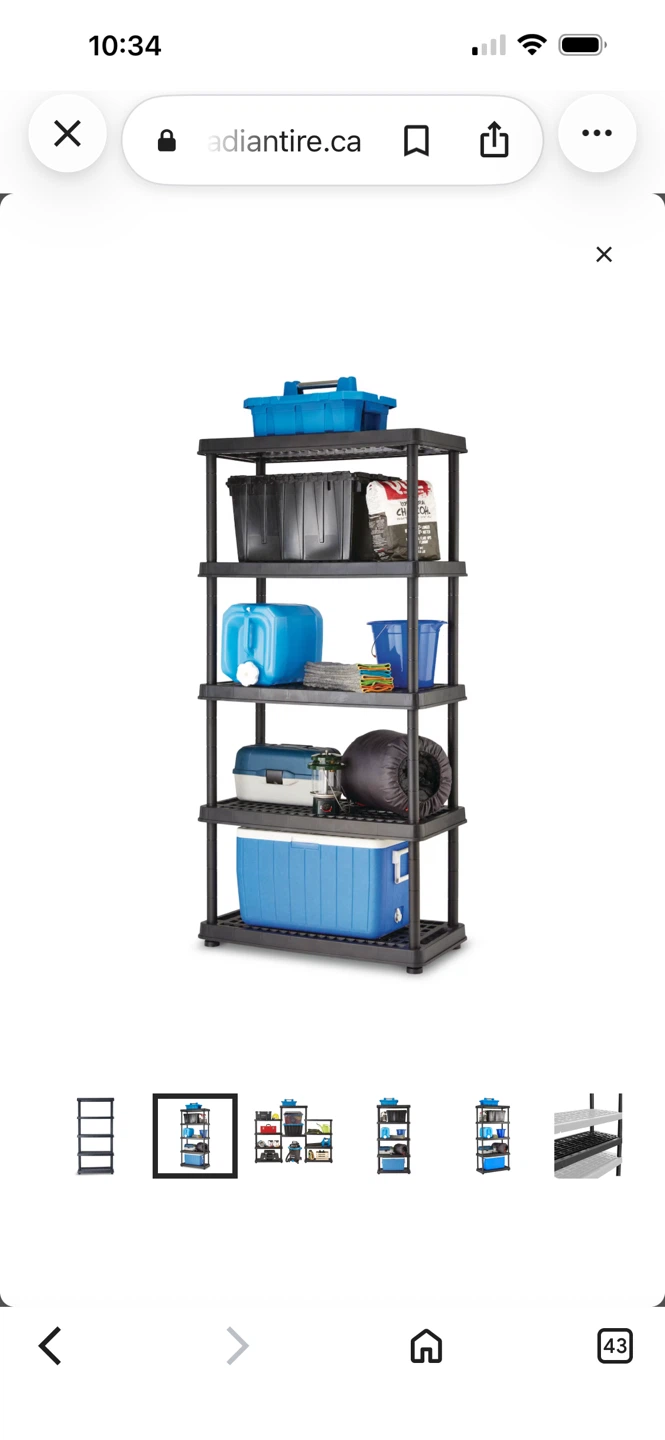 Mastercraft 5-Tier Storage Shelving Unit - photo 2