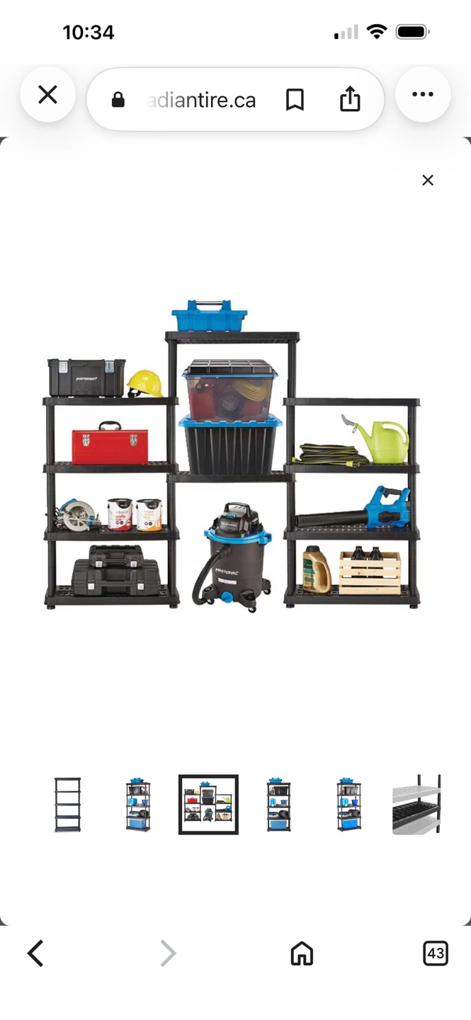 Mastercraft 5-Tier Storage Shelving Unit - photo 3