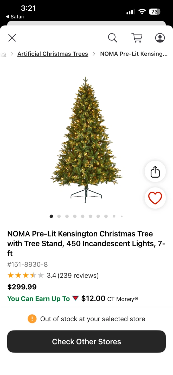 NOMA Kensington Pre-lit Christmas Tree 7-ft - photo 3
