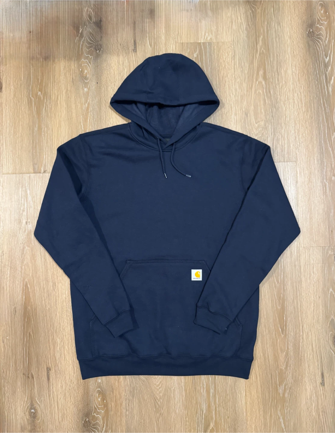 Carhartt Mens Dark Navy Pullover Hoodie Size Medium Loose Fit