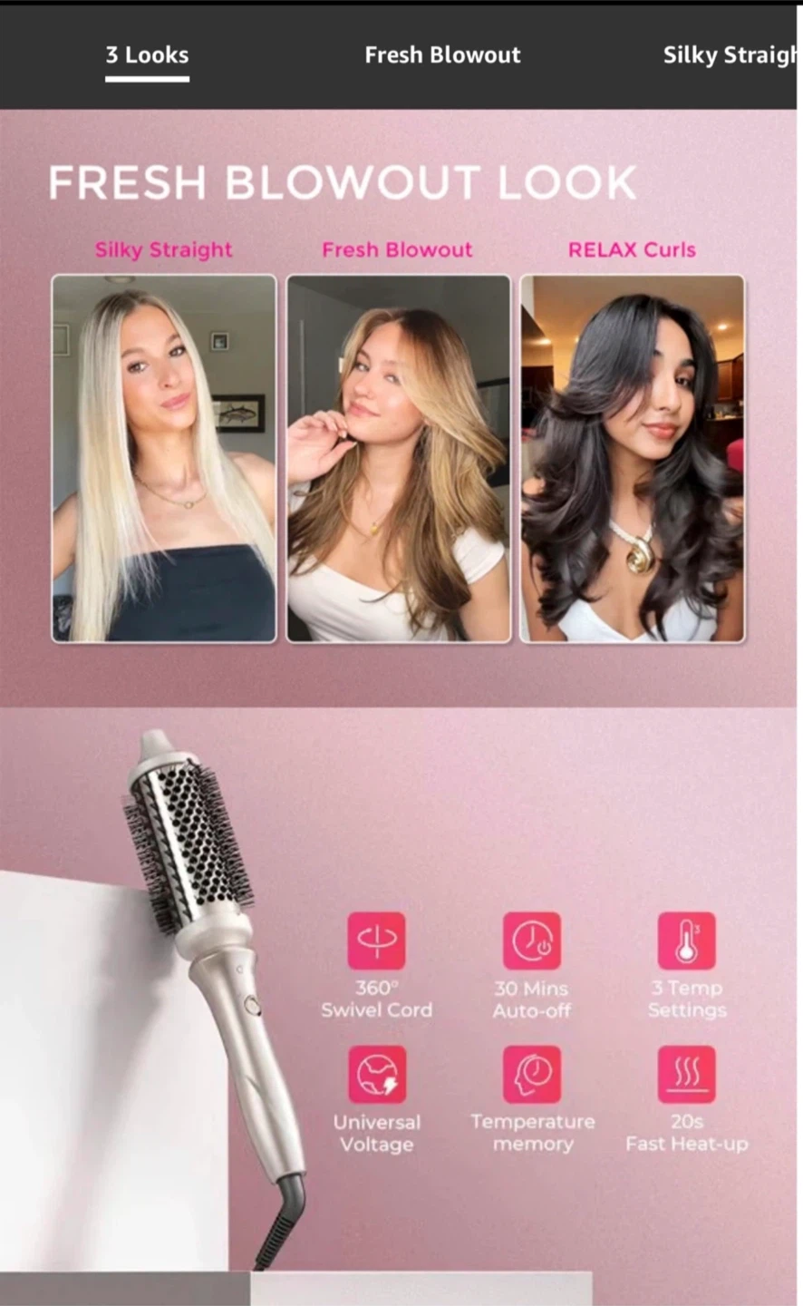 TYMO STYLUX Thermal Brush Hair Styler - photo 5