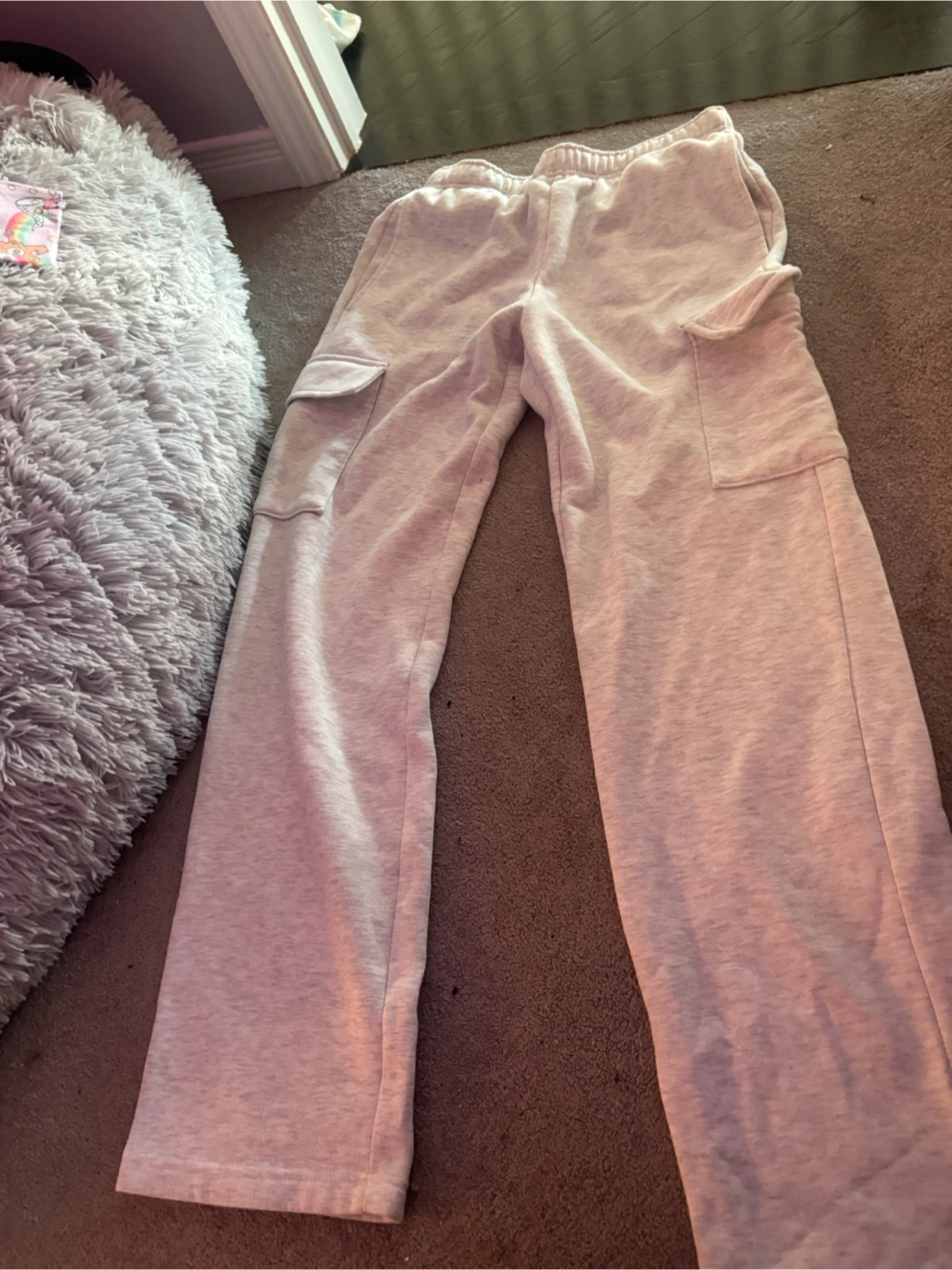 grey Cargo Sweatpants