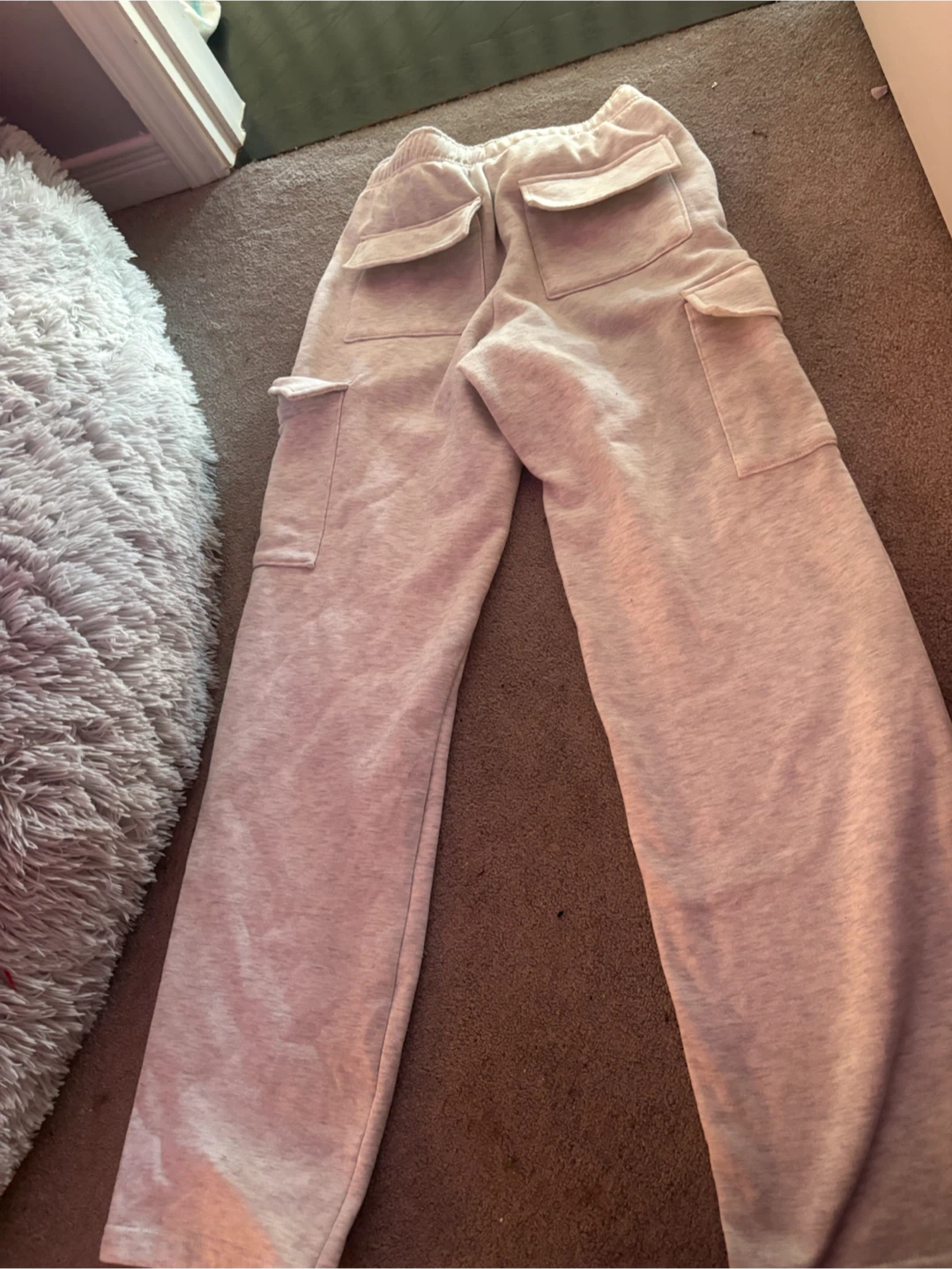 grey Cargo Sweatpants - photo 2