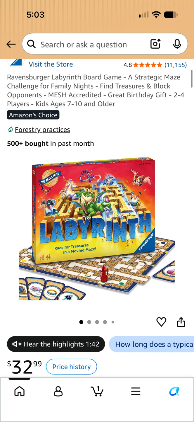 Labyrinth Board Game
