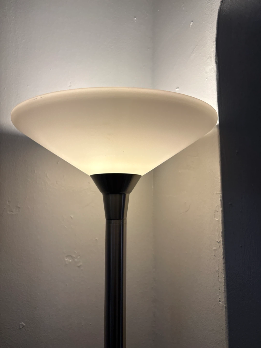 Brushed Nickel Torchiere Floor Lamp - photo 2
