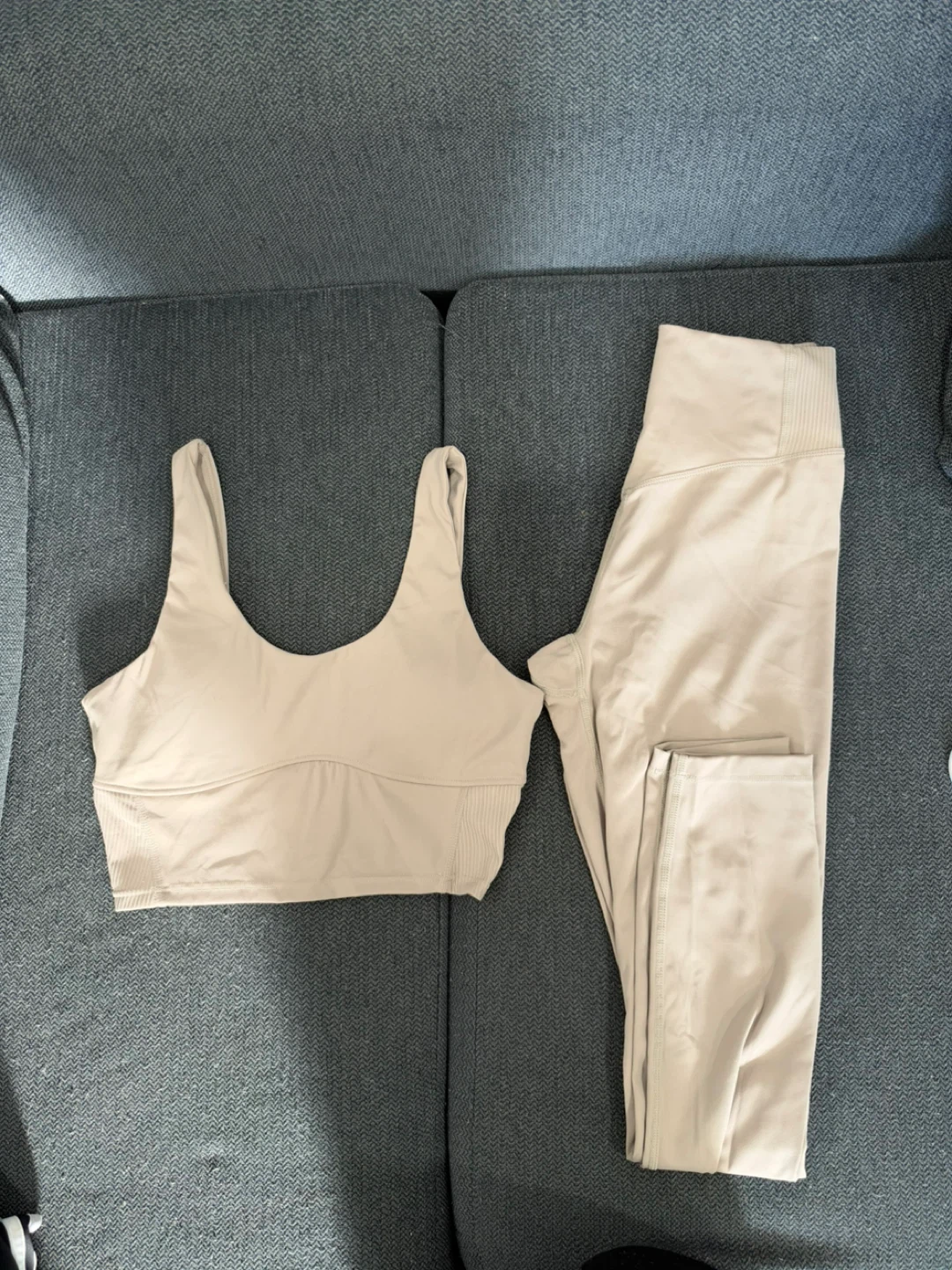 Fashion Nova Matching Yoga Set - Beige - photo 3