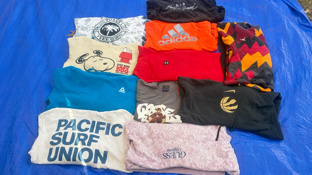 Mixed Collection of Assorted Hoodies and Shirts - photo 3