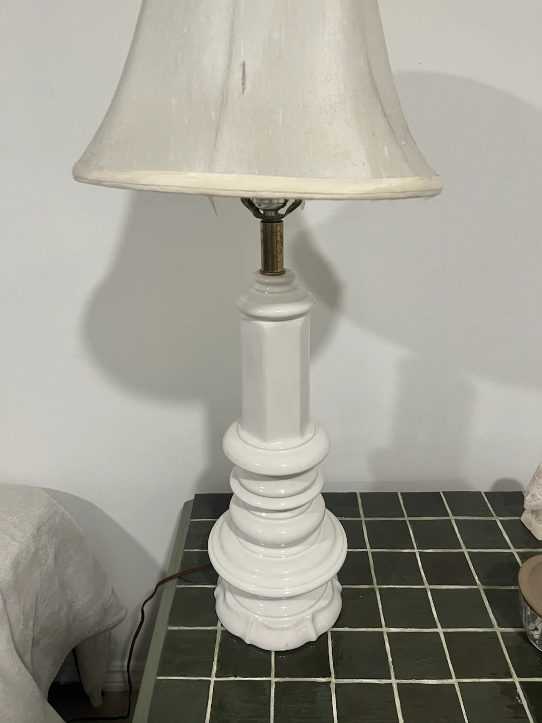White Ceramic Table Lamp