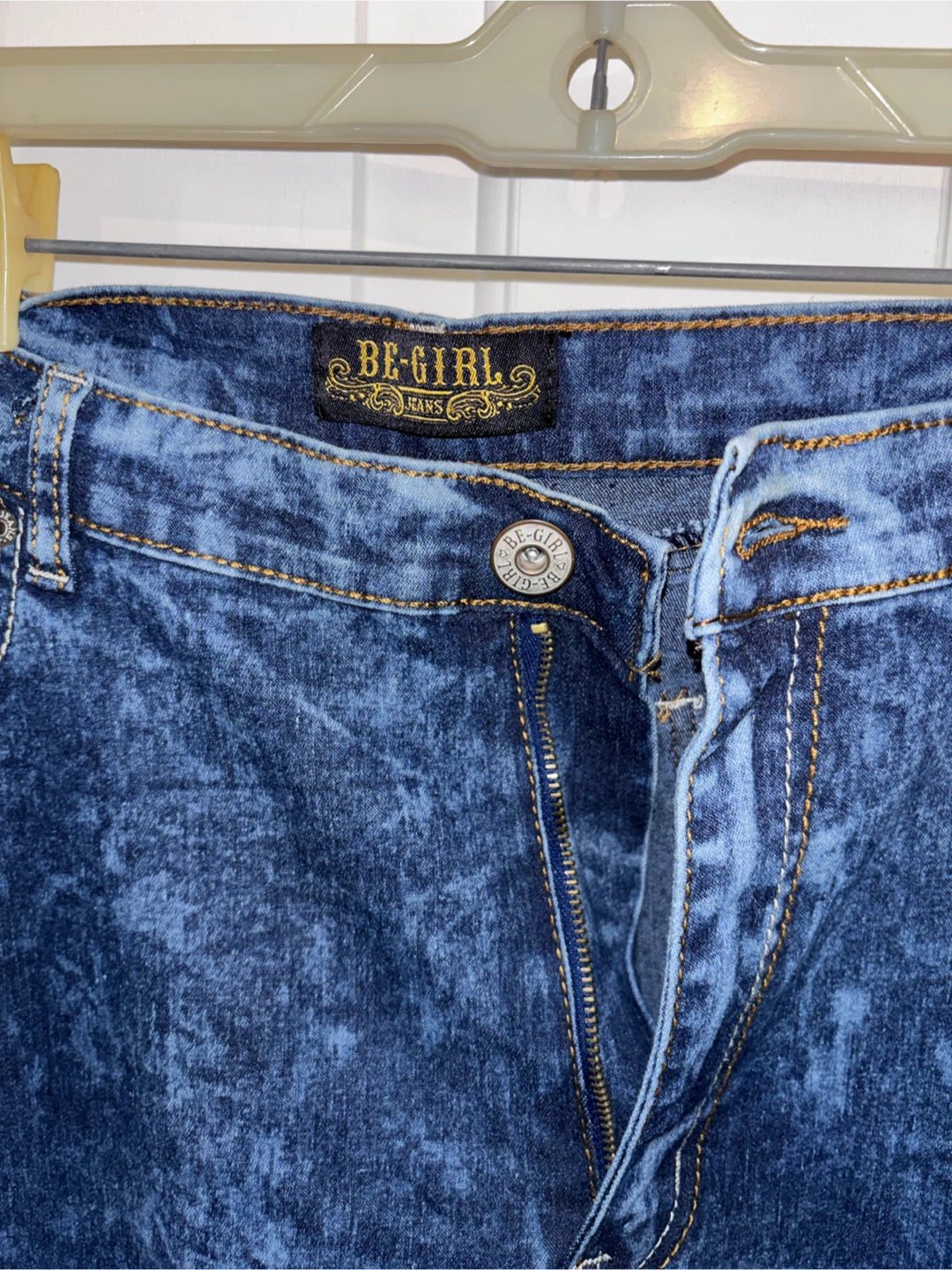Be-Girl Blue Acid Wash Skinny Jeans Size 22 - photo 2