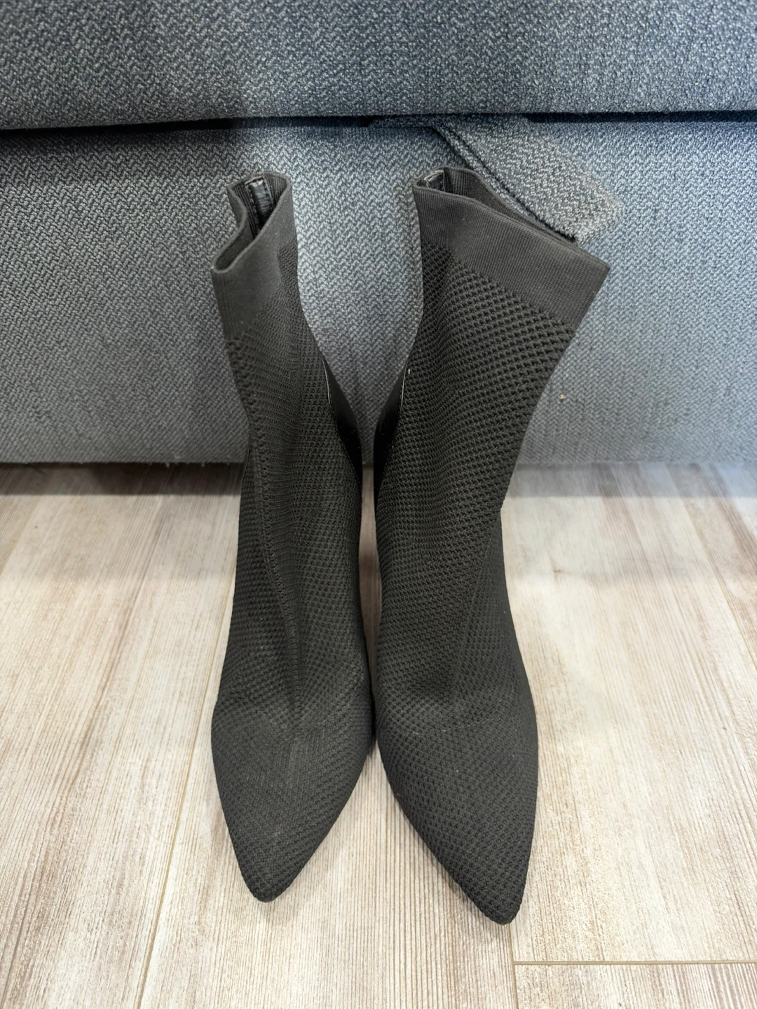 Guess black knit sock booties