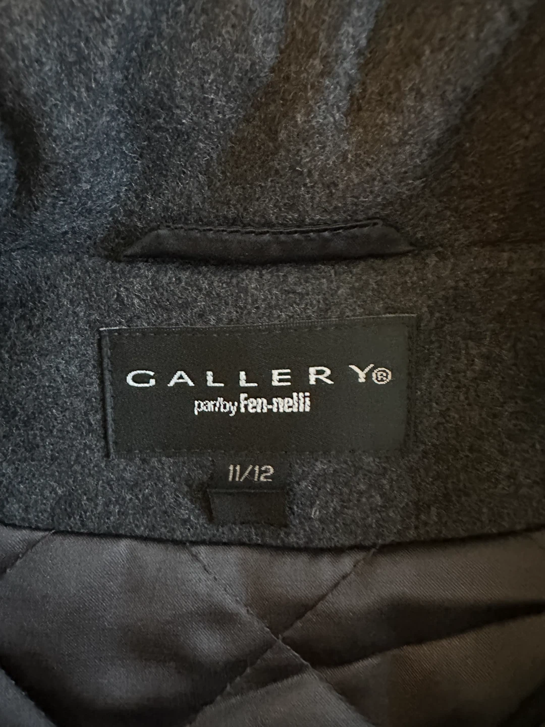 Gallery by Fen-nelli Charcoal Coat Size 11/12 - photo 4