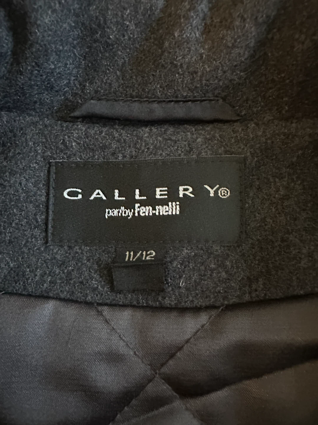 Gallery by Fen-nelli Charcoal Coat Size 11/12 - photo 5
