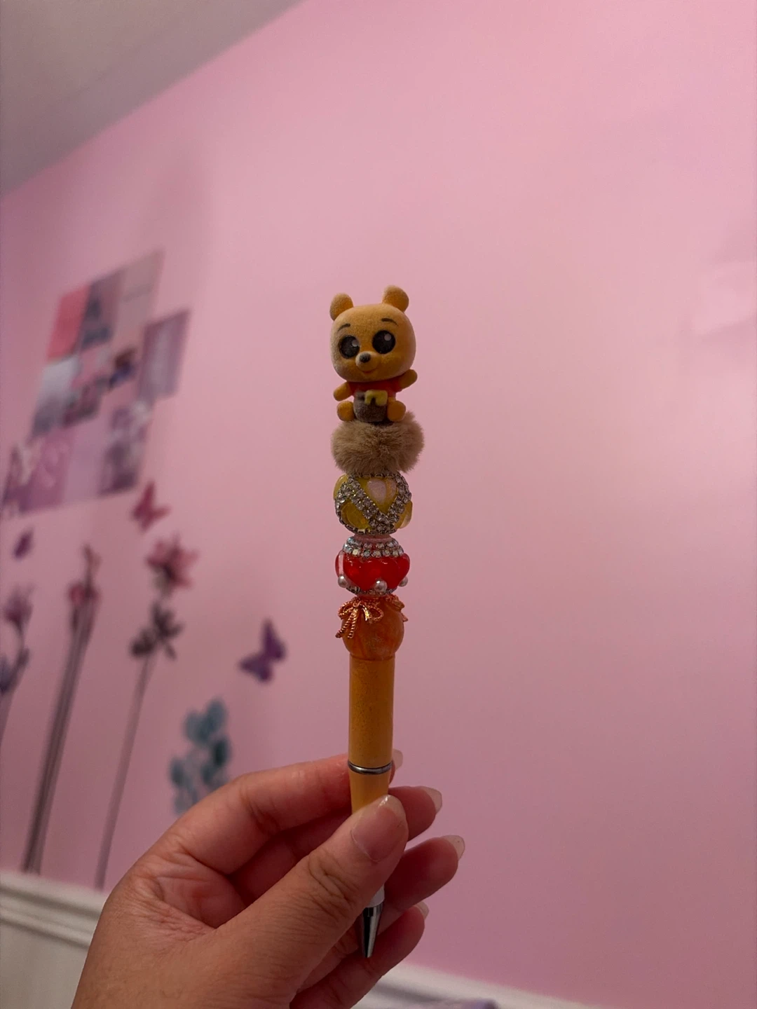 Winnie the Pooh decorative beaded pen