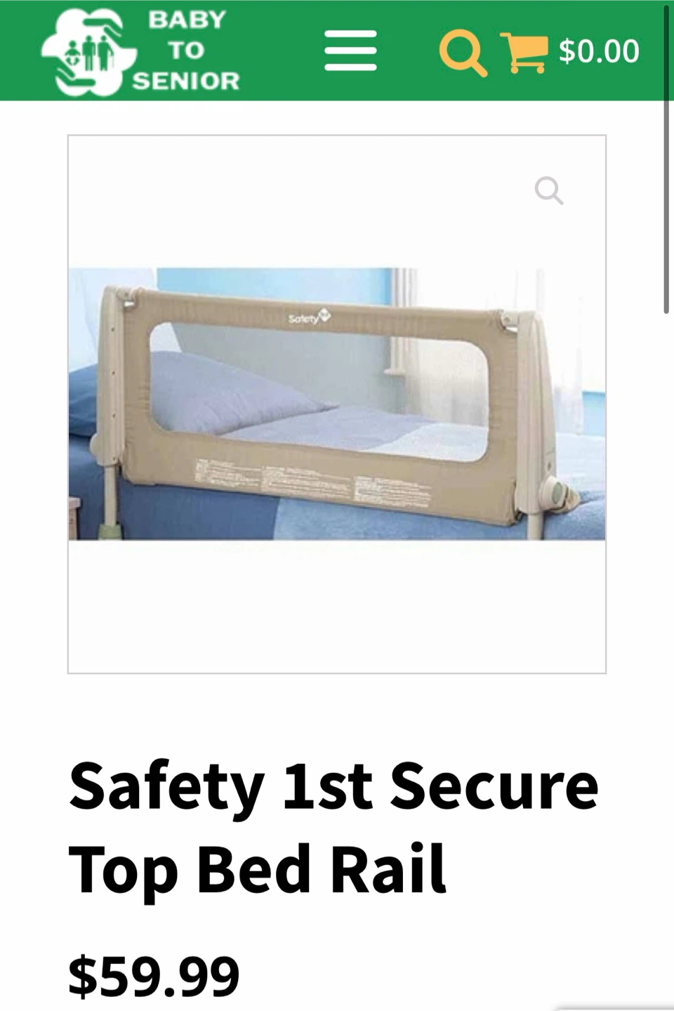 Safety first top bed rail.  NEW - photo 3