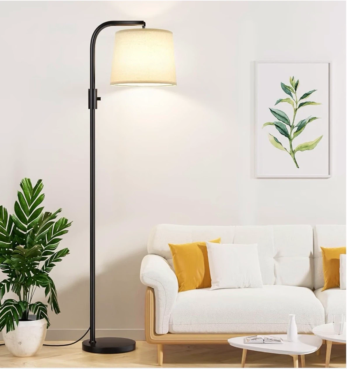 Dimmable Standing Floor Lamp with Rotating Head