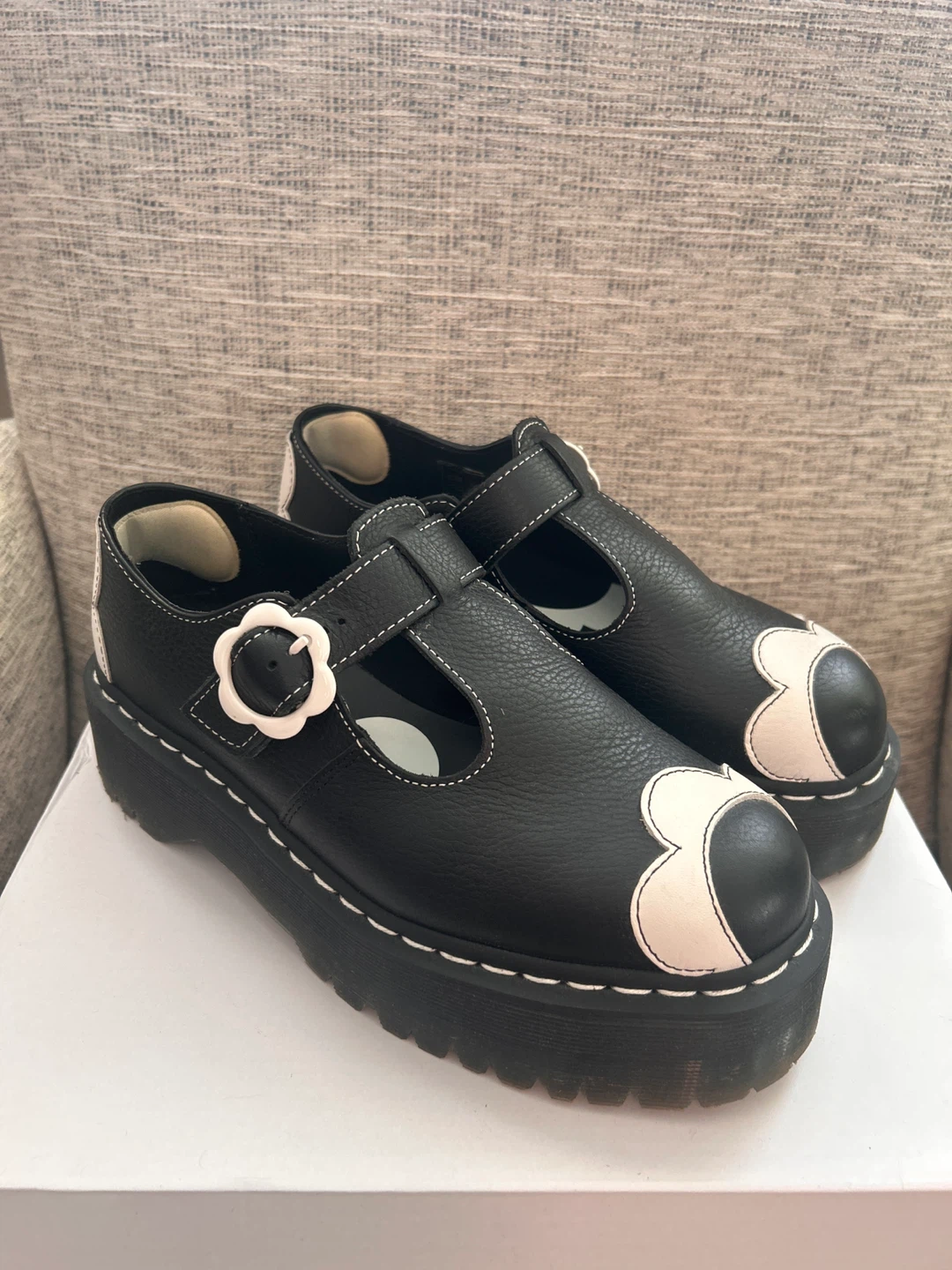 Dr. Martens Bethan Pisa Leather Platform Mary Janes