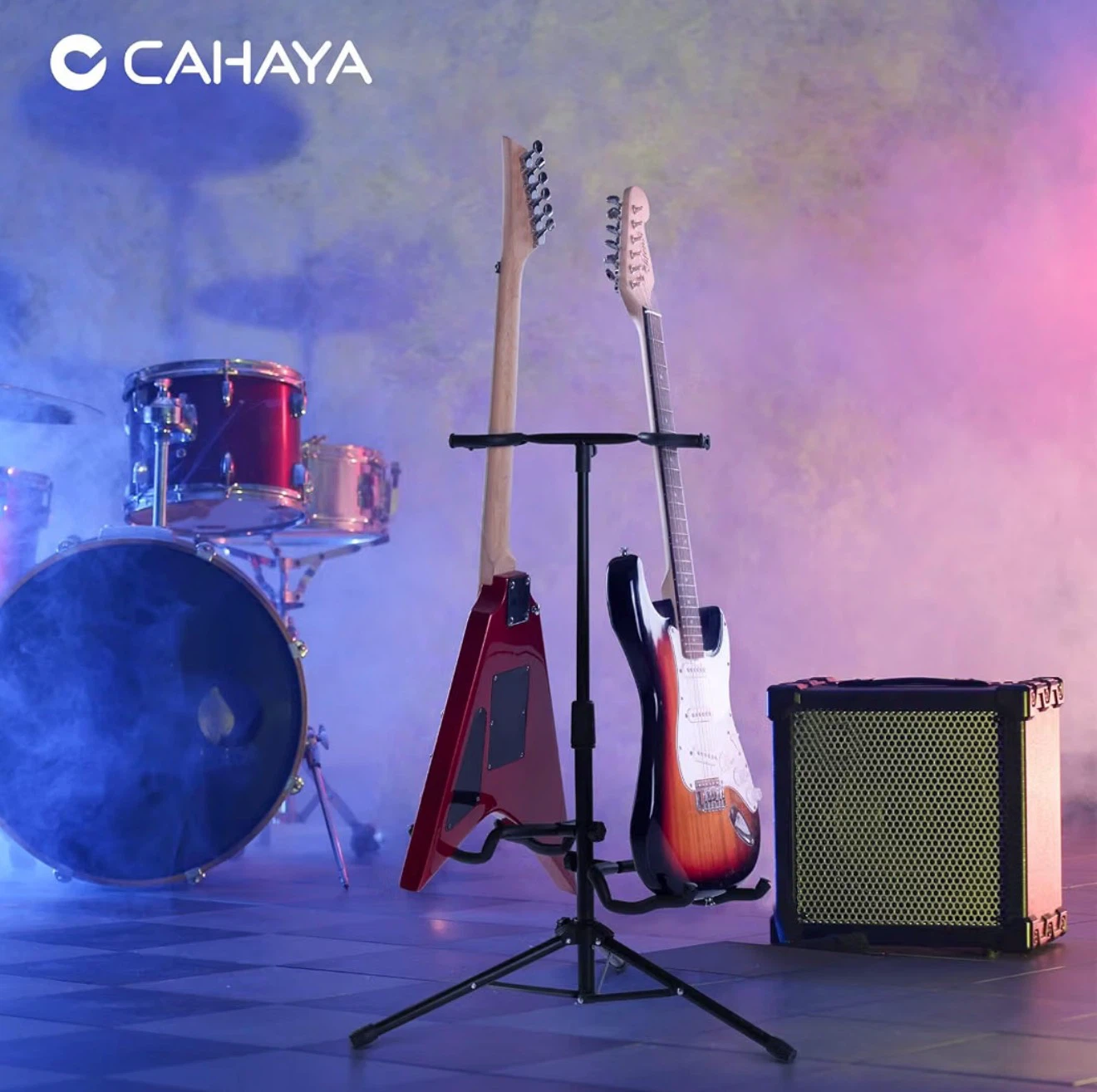 CAHAYA Dual Guitar Stand - photo 4