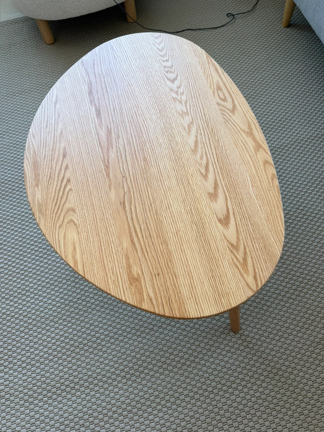 33.5"W Solid Oak Modern Coffee Table - photo 4