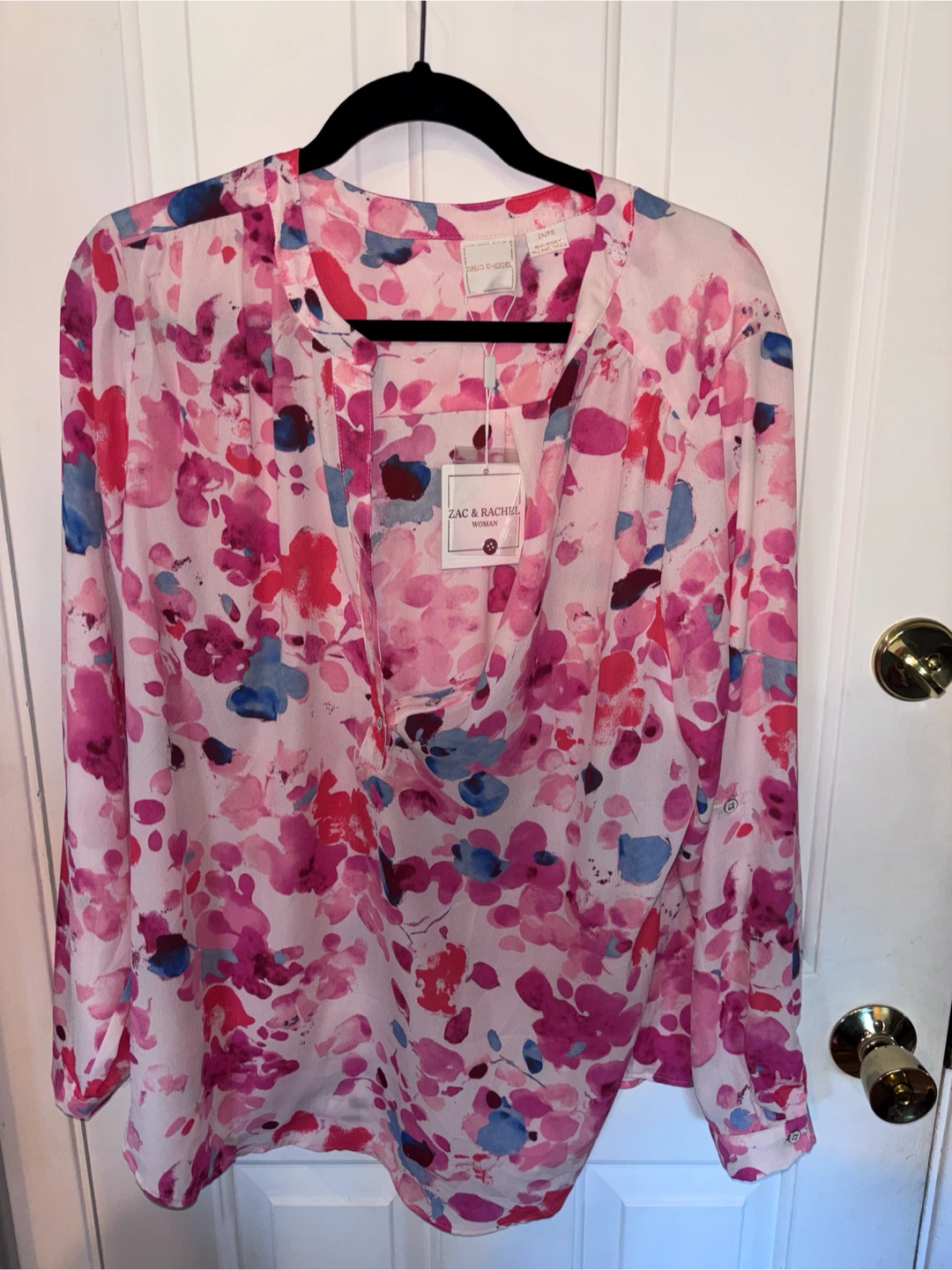 Zac & Rachel Floral Blouse 1X