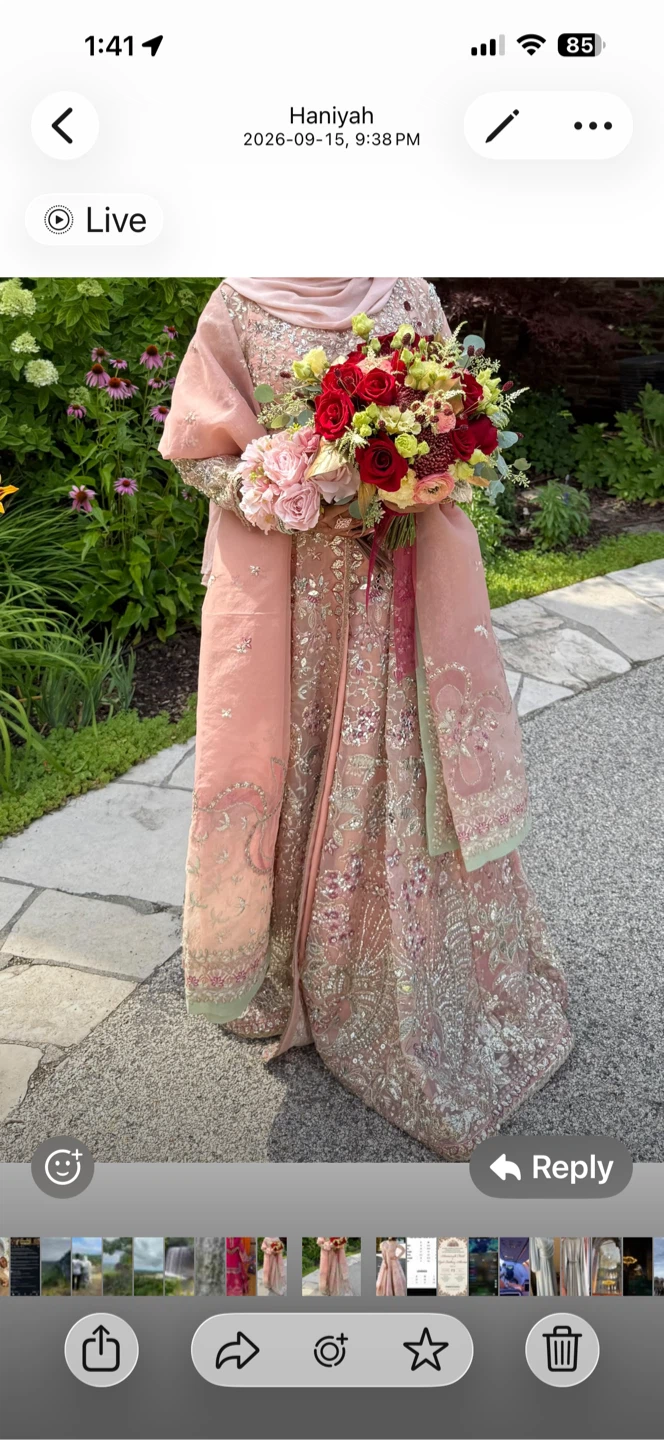 Pink Embroidered Pakistani Wedding Lehenga - photo 3