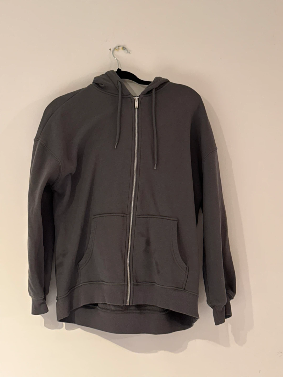 H&M Divided Charcoal Zip-Up Hoodie