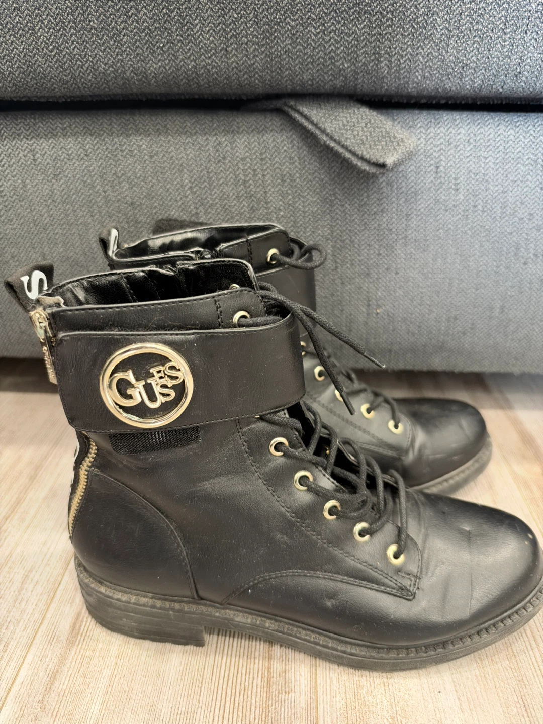 Guess Black Combat Boots - photo 2