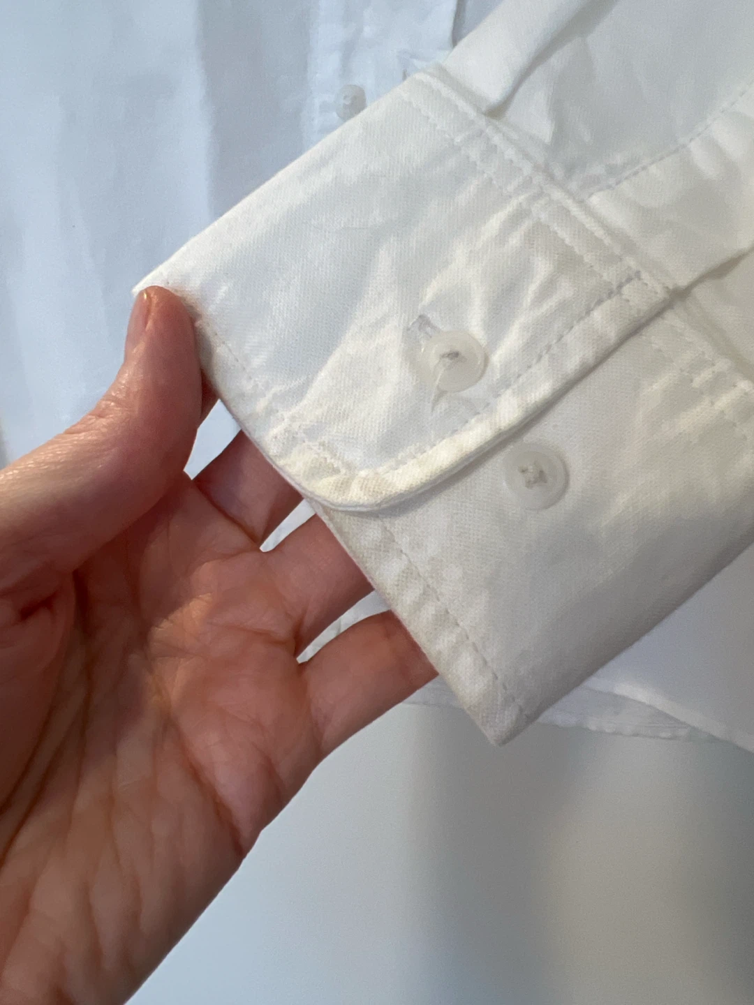 White Button-Up Shirt - photo 3