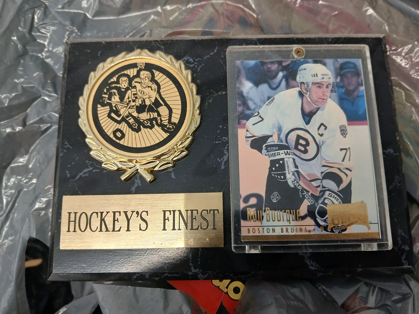 Ray Bourque Hockey's Finest Plaque