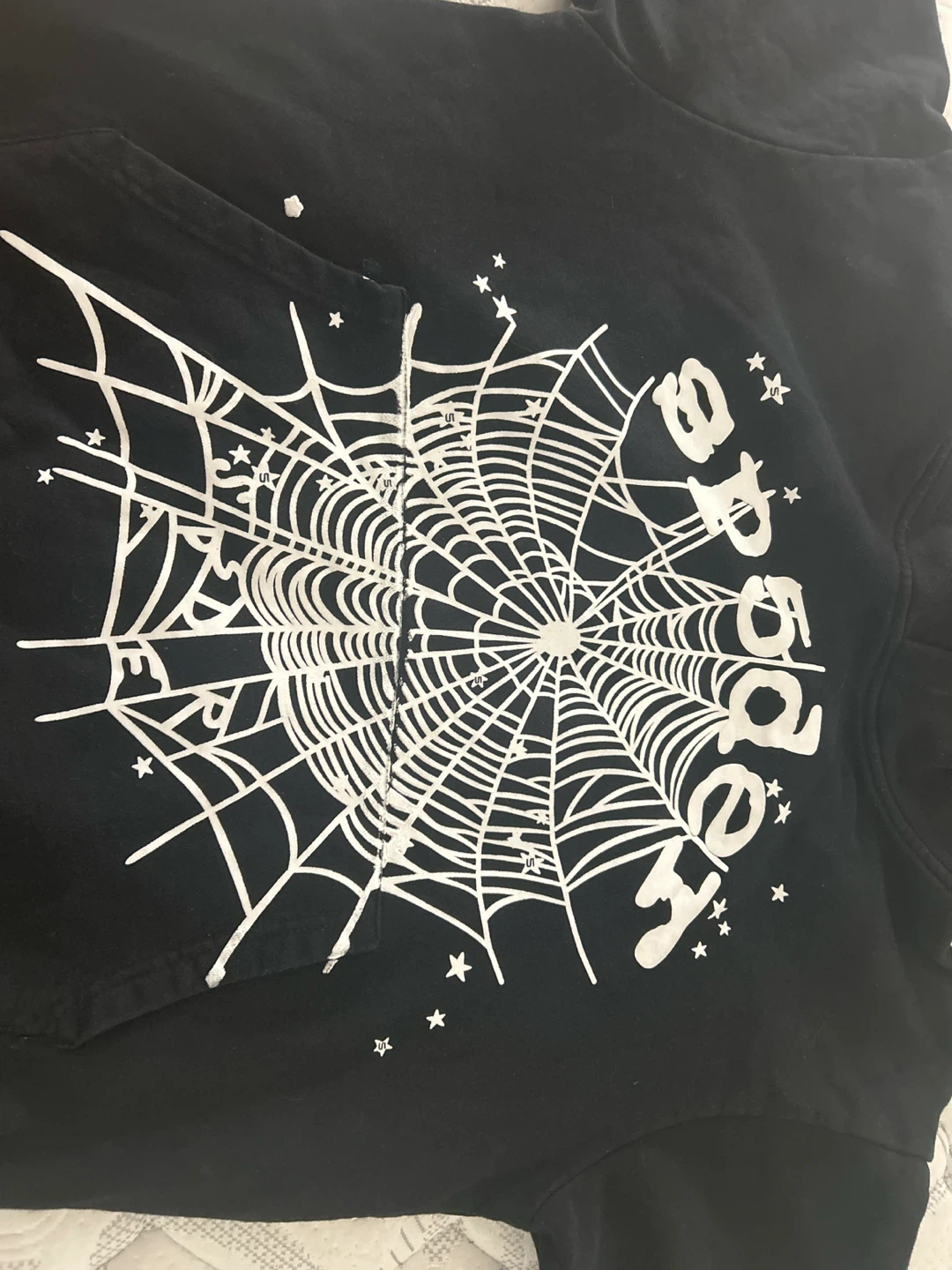 SP5DER Black Spider Web Hoodie - photo 4