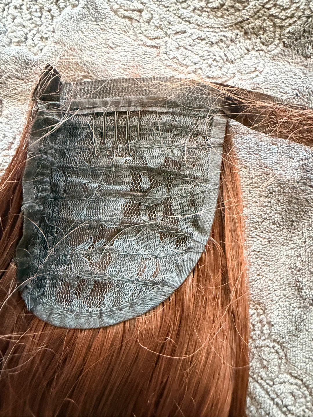 Auburn Wavy Synthetic Ponytail Extension - photo 3
