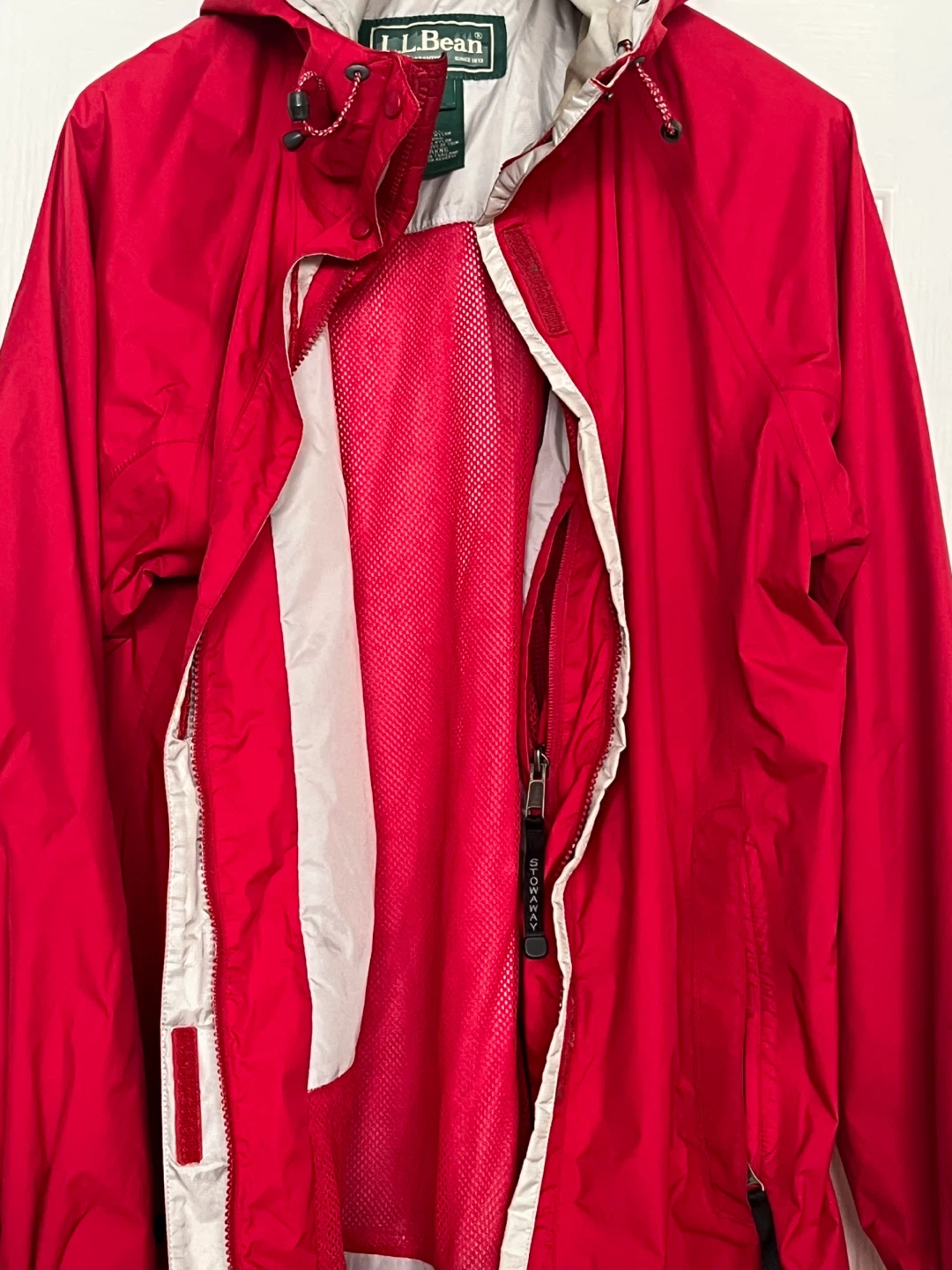 L.L. Bean Women's Gore-Tex Stowaway Jacket - Red - photo 4