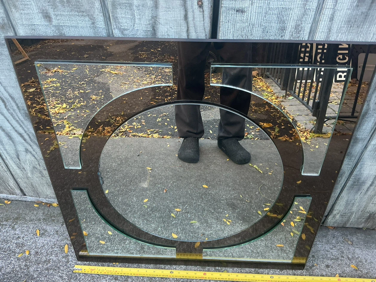 Modern Geometric Wall Mirror with a Circular Centre ! - photo 4