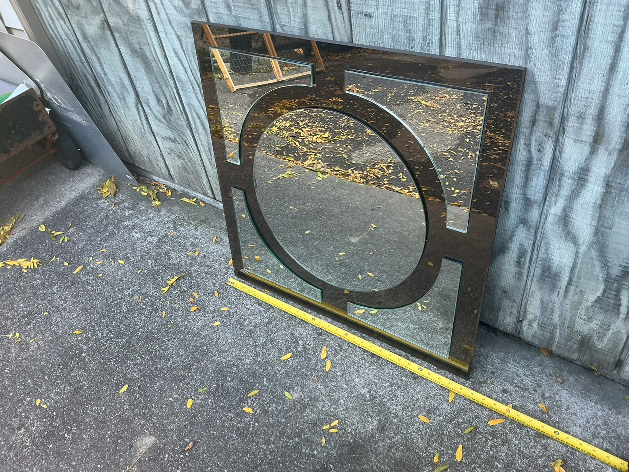 Modern Geometric Wall Mirror with a Circular Centre ! - photo 5