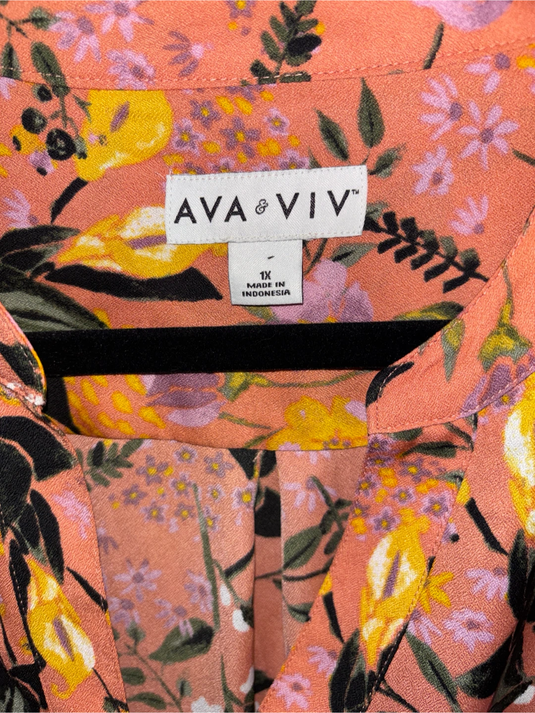 AVA & VIV Floral Long Sleeve Blouse - photo 2