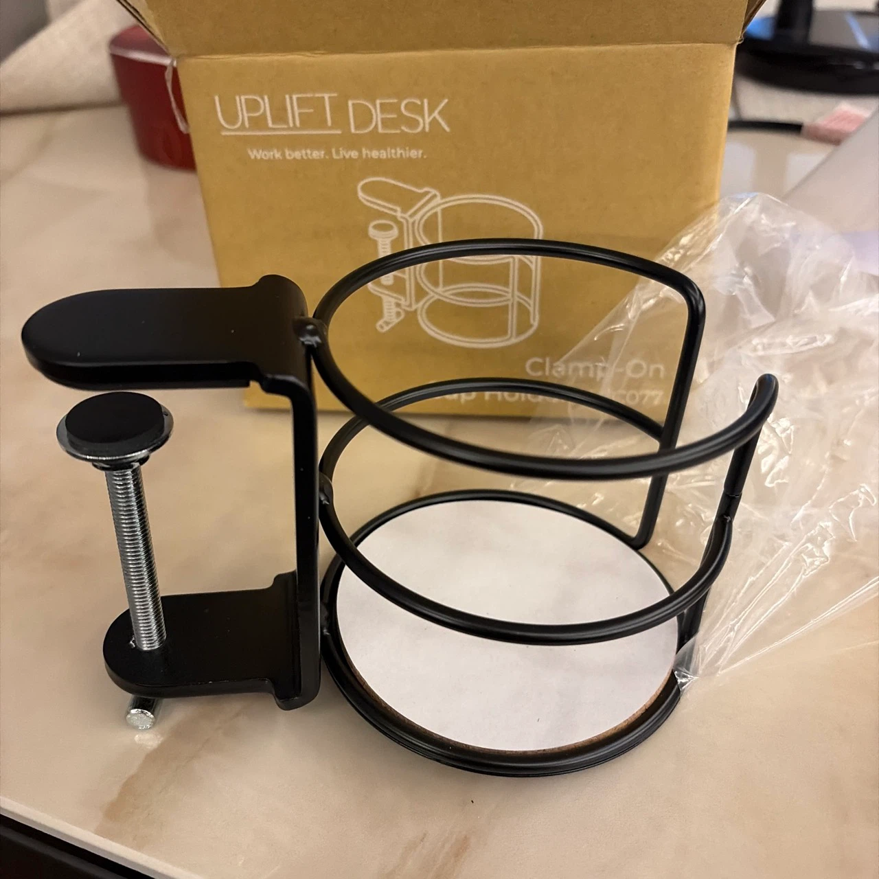 Uplift Desk Clamp-On Cup Holder